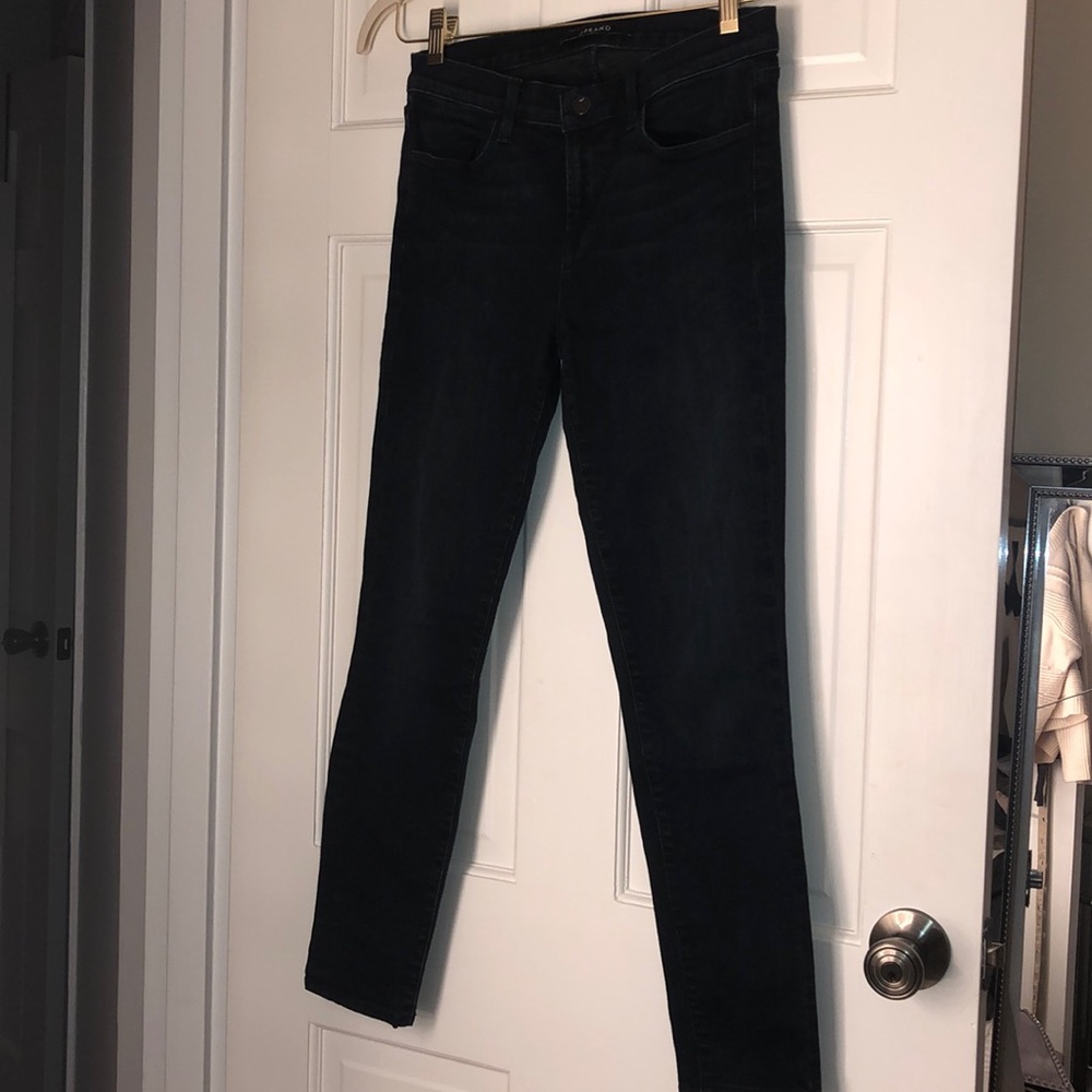 JBrand Dark Navy Denim Super Skinny Impression 28 - Picture 3 of 8